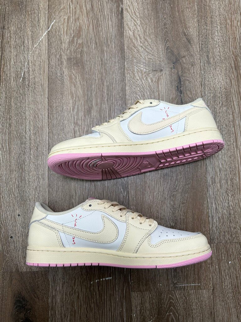 Preowned Jordan 1 Low Travis Scott Shy Pink Sz.10