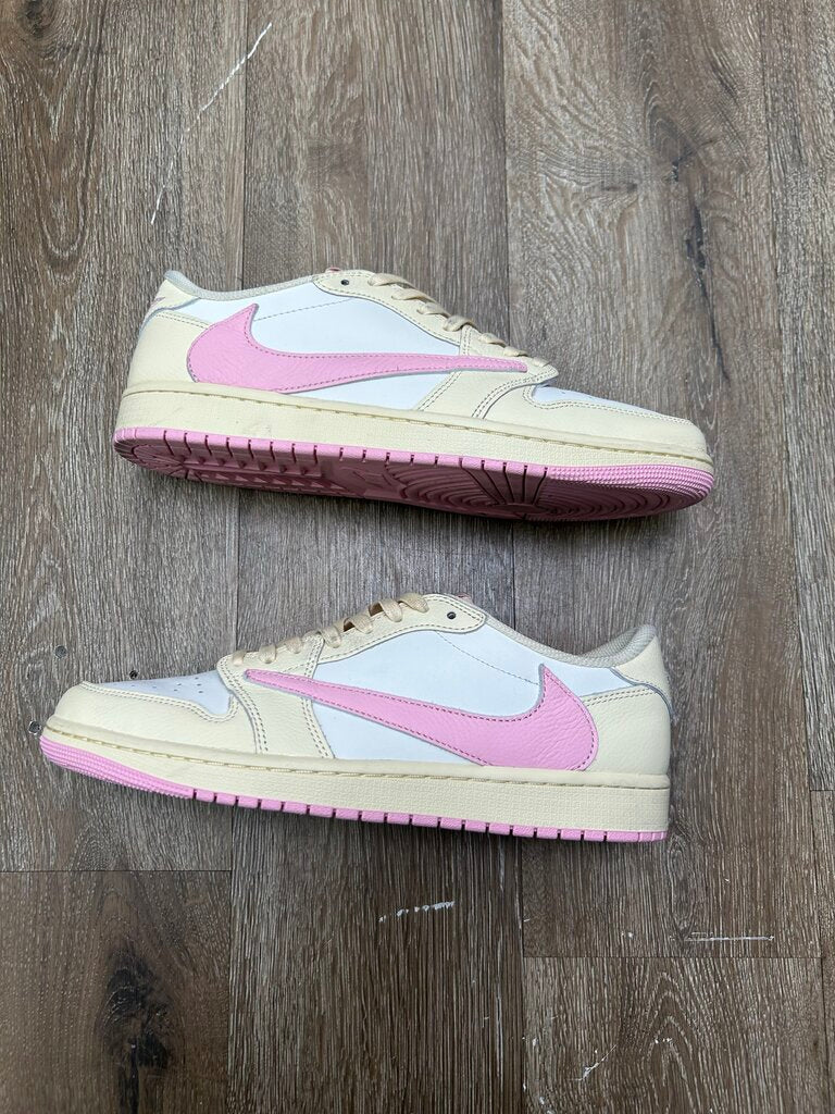 Preowned Jordan 1 Low Travis Scott Shy Pink Sz.10