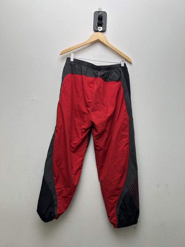 Preowned Supreme World Famous Black 11 Red Track Pants Size Small