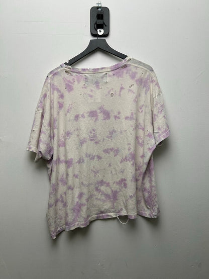Preowned Paly Purple White Tie Dye Tragedy Tee Size Medium