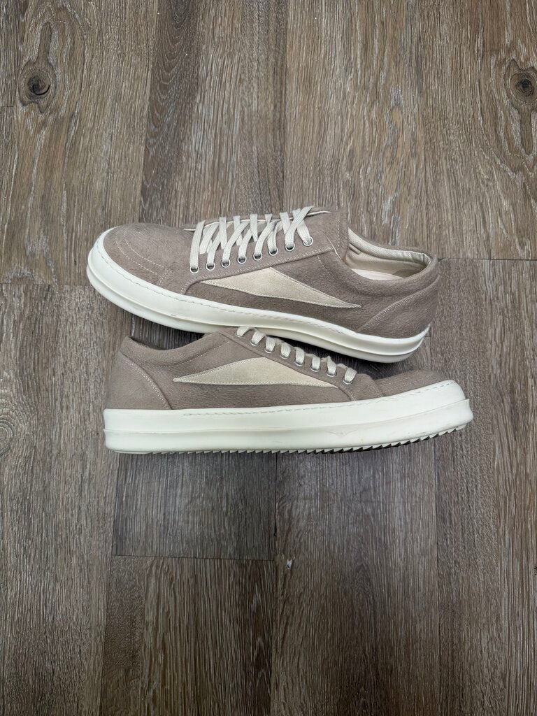 Preowned Rick Owens Vans Grey Milk Wool Sz.45 (No Box)