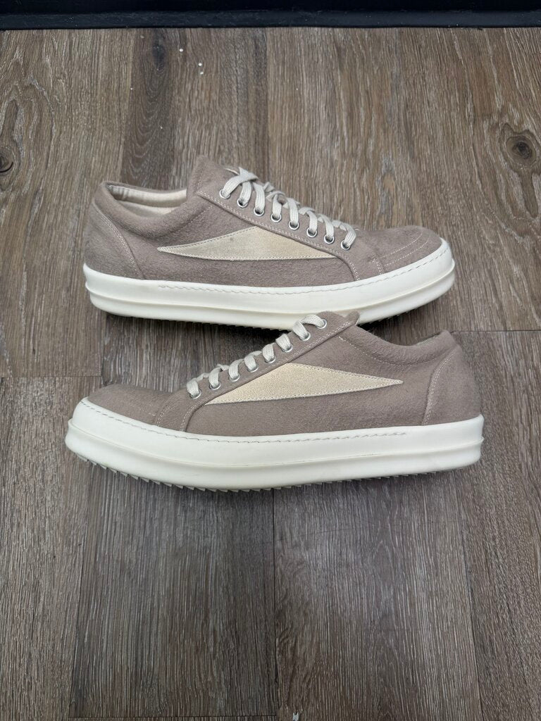 Preowned Rick Owens Vans Grey Milk Wool Sz.45 (No Box)