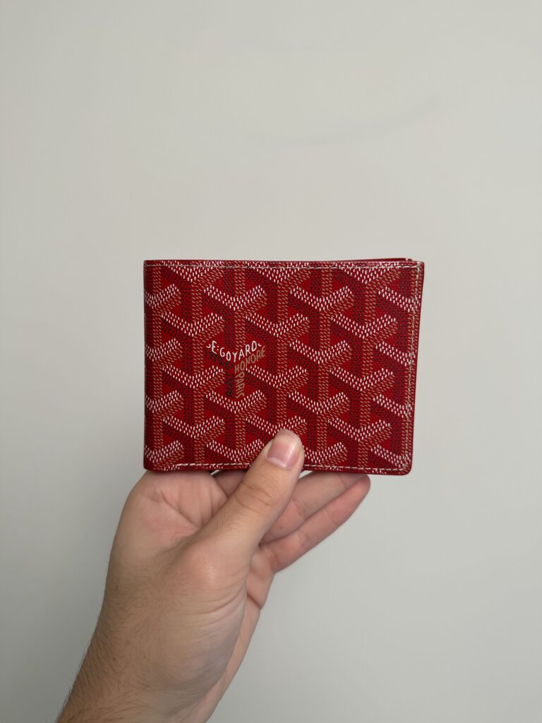 Preowned Goyard Red Bi-Fold St. Florent Wallet
