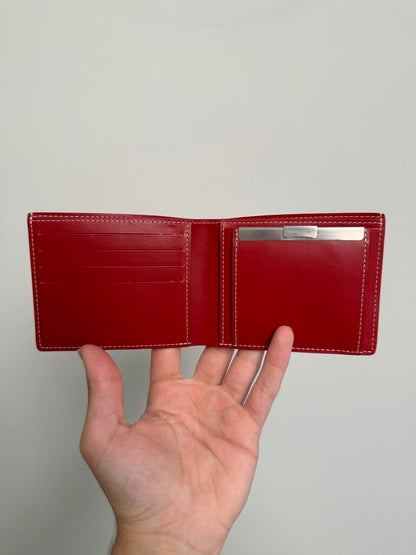 Preowned Goyard Red Bi-Fold St. Florent Wallet