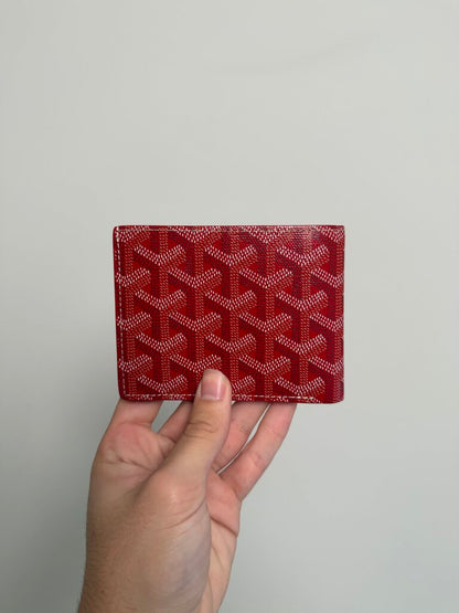Preowned Goyard Red Bi-Fold St. Florent Wallet