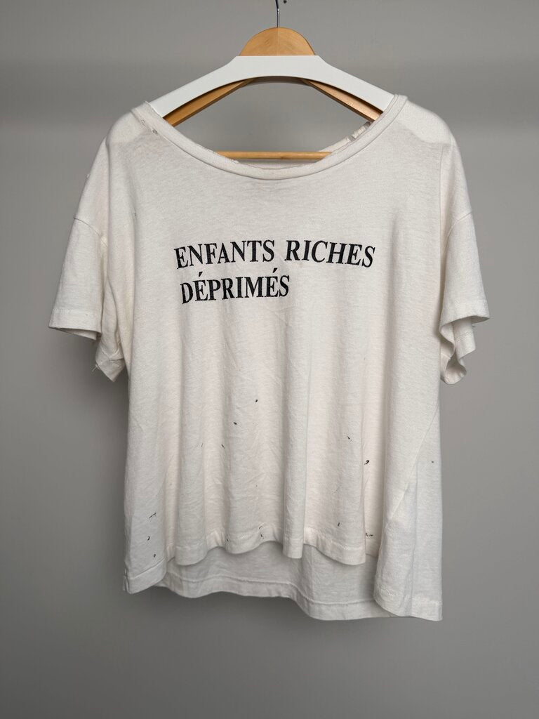 Pre-Owned Enfants Riches Deprimes Spell Out Tee Sz. M