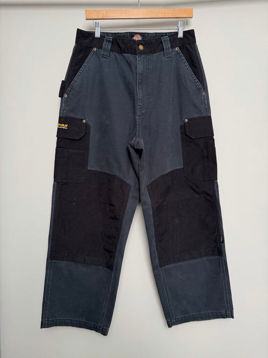 Preowned Supreme Dickies Black Grey Double Knees size 32
