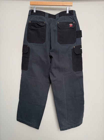 Preowned Supreme Dickies Black Grey Double Knees size 32