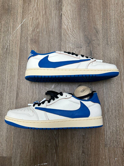 New Jordan 1 Low Travis Scott Fragment Sail Size 9.5