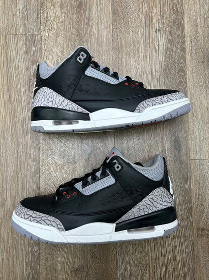 Preowned Jordan 3 Black cement Size 9