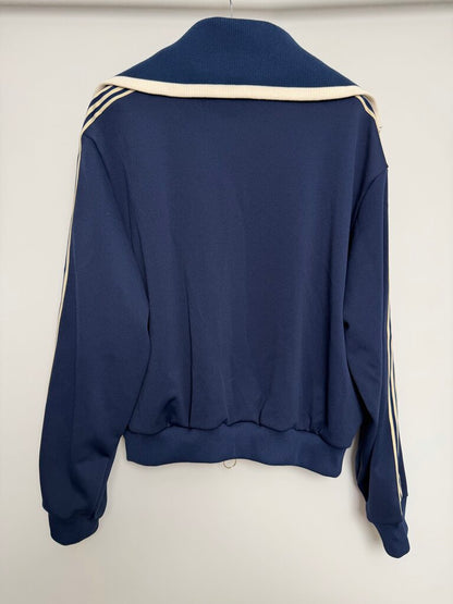 New Kapital Navy Zip Strip Track Jacket size 4