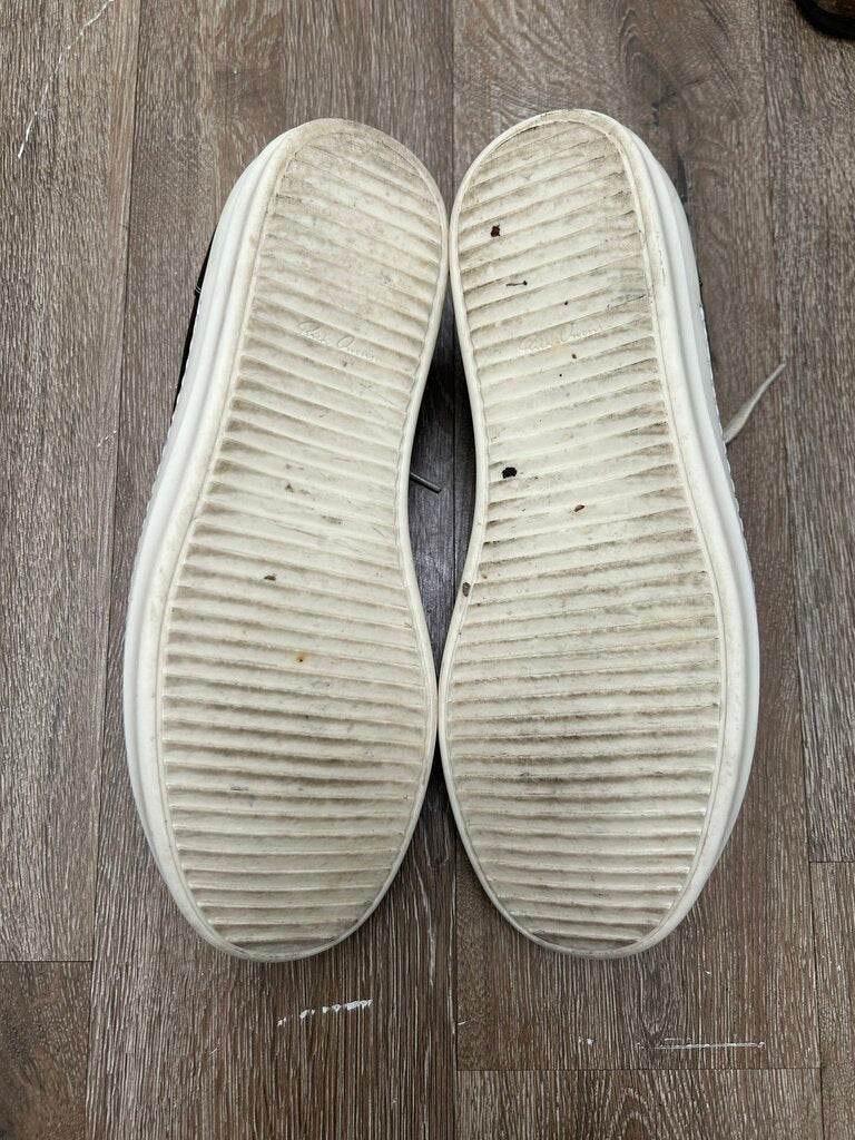 Preowned Rick Owens Mainline Black Milk Leather Vans sz.45
