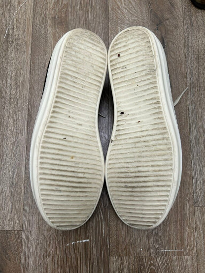 Preowned Rick Owens Mainline Black Milk Leather Vans sz.45