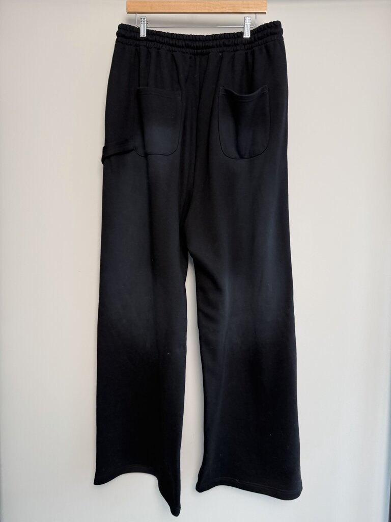 New HMDD Black Rhinestone Baggy Sweatpants size 2XL