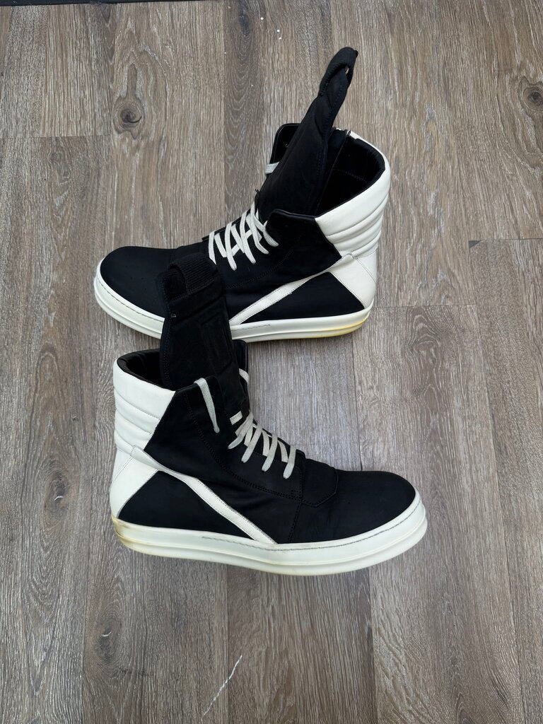 Preowned Rick Owens Black Milk Geobasket sz.46( NO BOX)