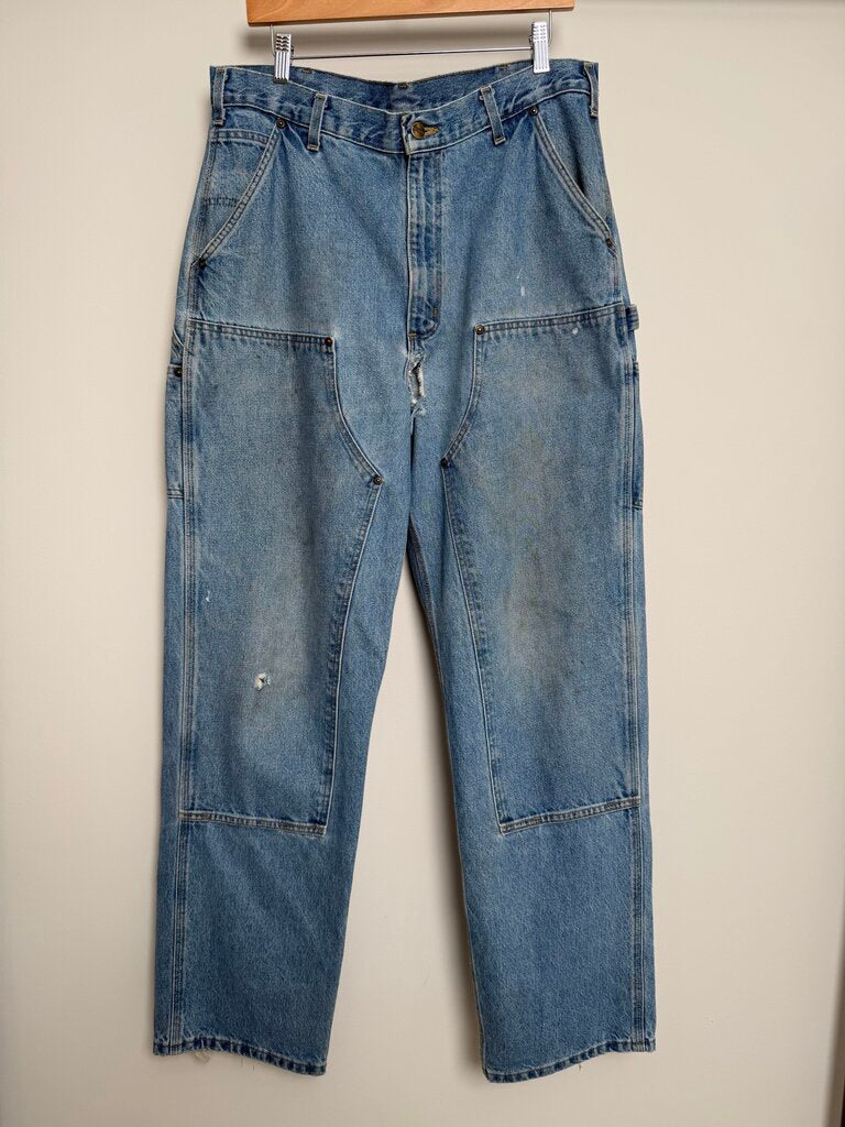 Vintage Carhartt Double Knee Lightwash size 36