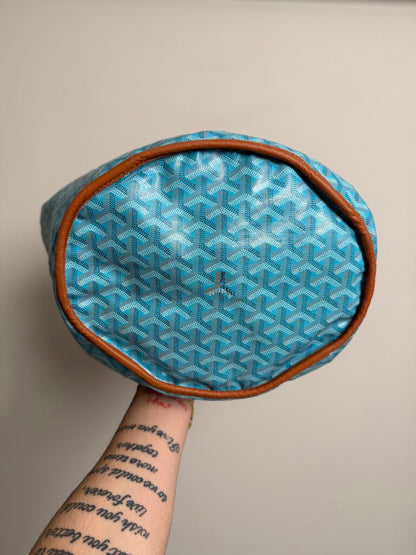 Preowned Goyard Teal Reversable Tote