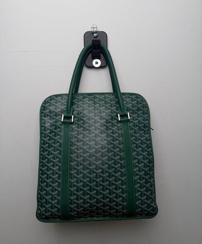 Preowned Goyard Goyardine Sac Bourgogne Green Tote Bag