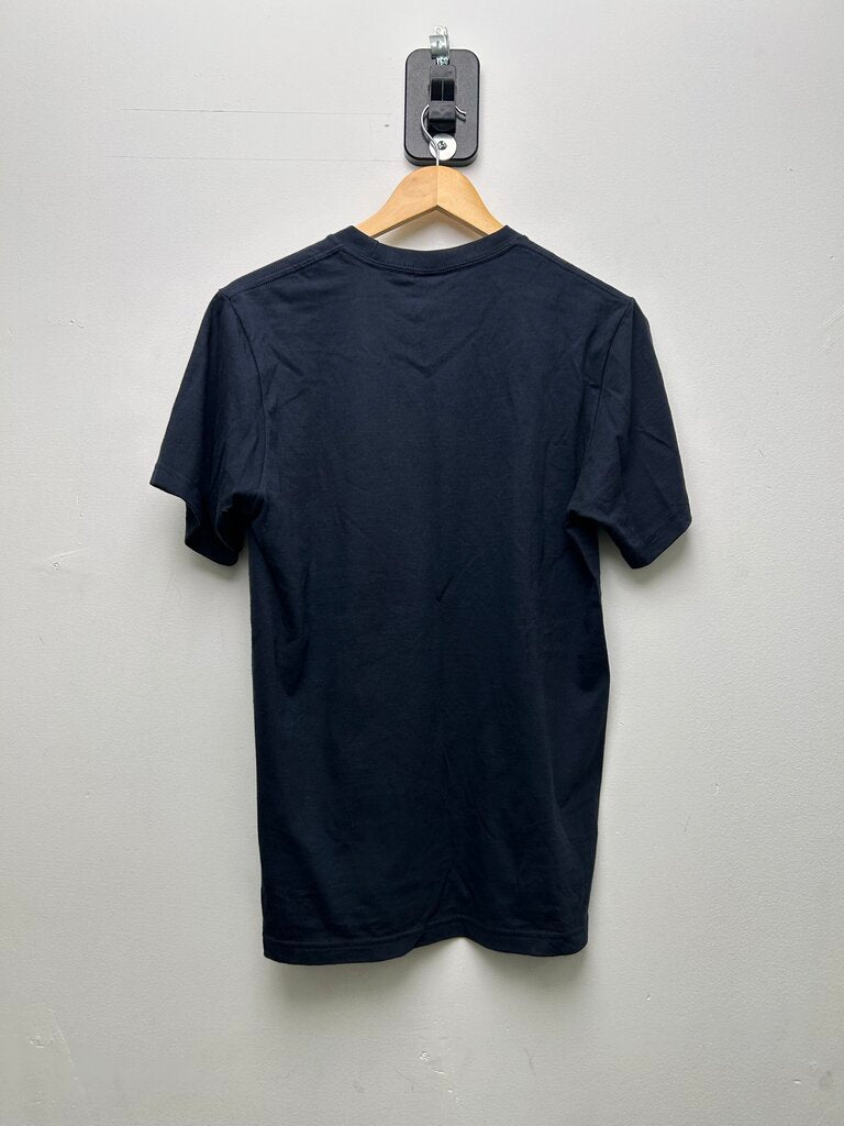Preowned Supreme Navy Red Arabic Box logo tee Size Small