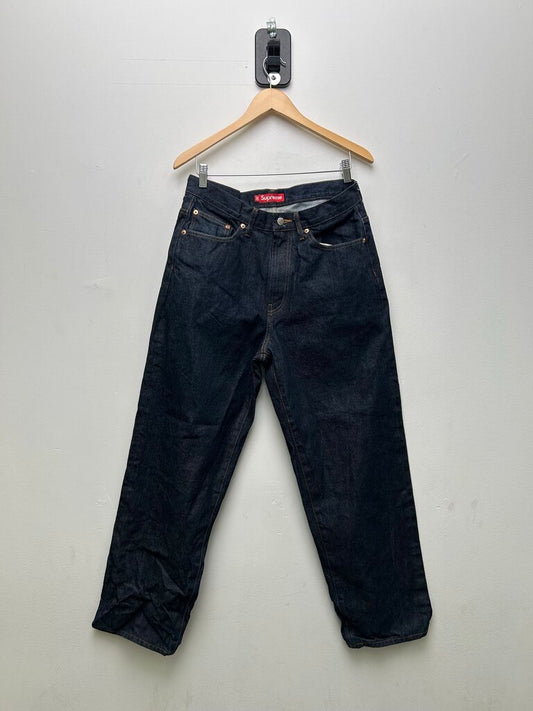 Preowned Supreme Raw New York Raw Baggy Skate Denim Size 30