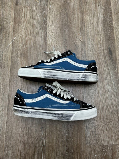 Preowned Vans Pealized Navy White Blue sz.11