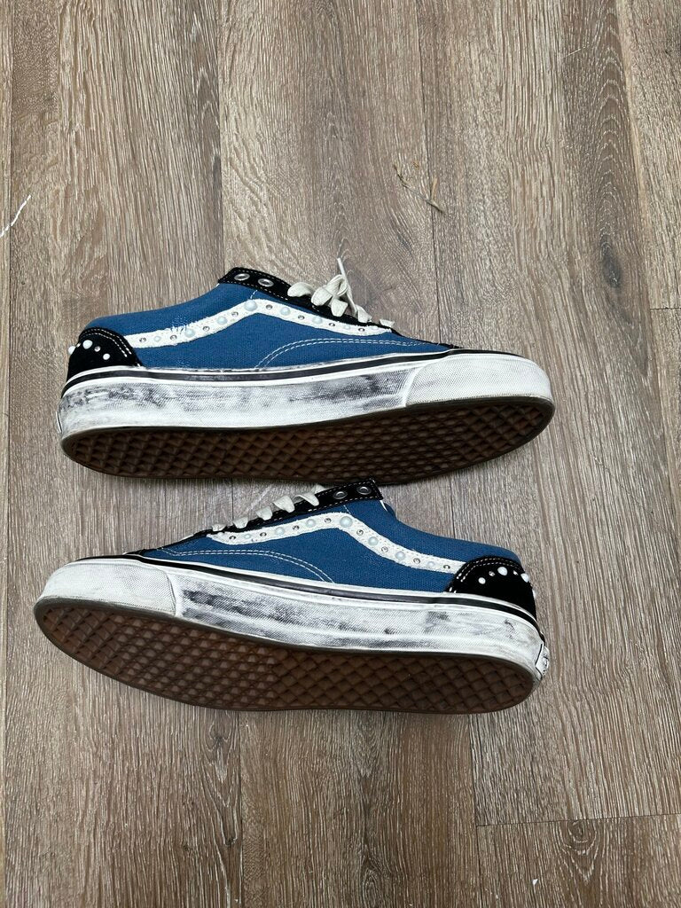 Preowned Vans Pealized Navy White Blue sz.11