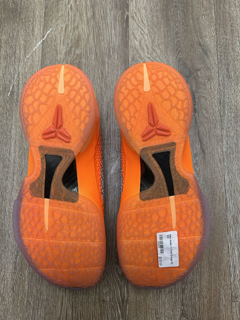 New Kobe VI Total Orange Sz 10.5
