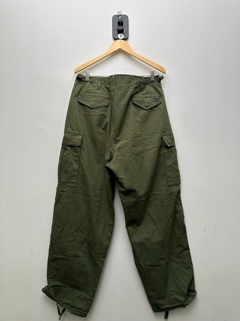 Preowned Stussy Baggy Olive Cargo Pants Size 38