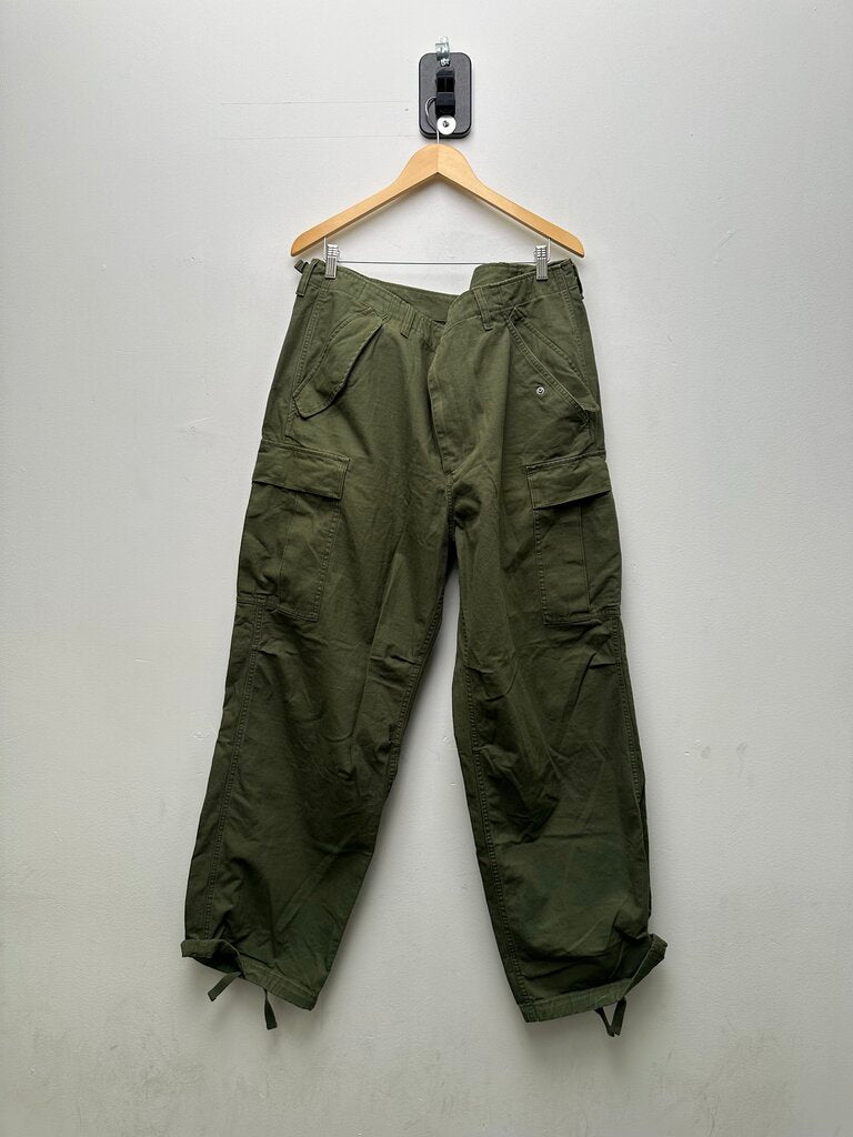 Preowned Stussy Baggy Olive Cargo Pants Size 38