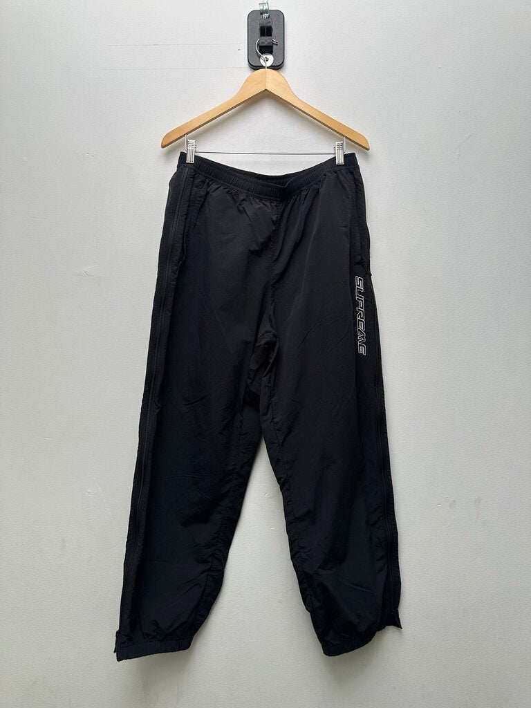 Preowned Supreme Black Track Pants Size XL