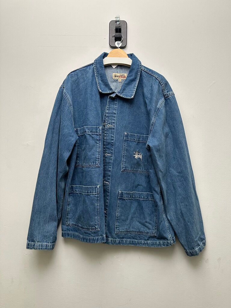 Preowned Stussy Denim Jacket Size XL