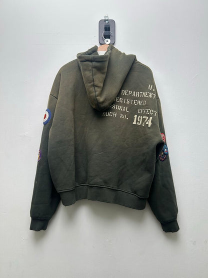 Preowned 74iswar Olive Zip Size Large