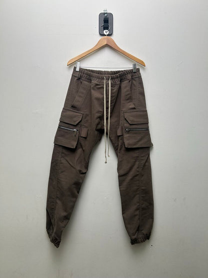 Preowned Rick Owens Luxor FW23 Dust Brown Mastodon Cargo Pant sz.40(M)
