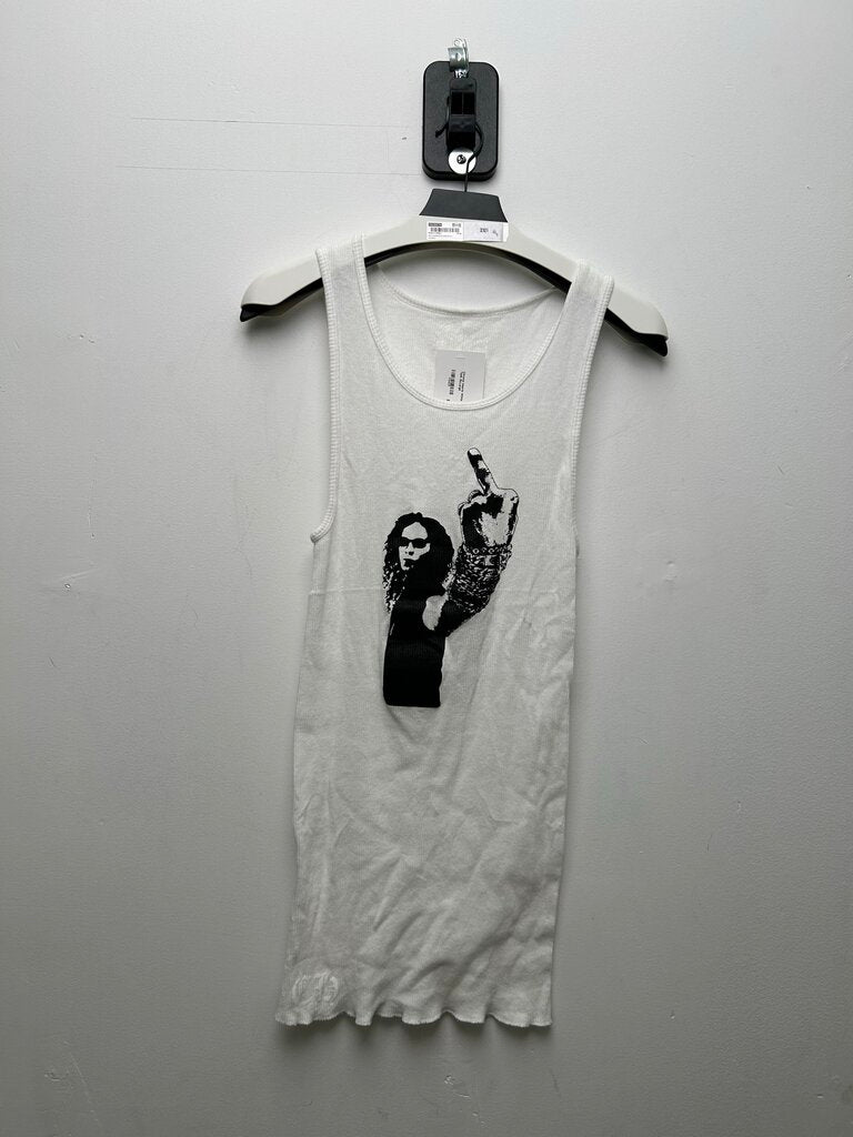 Chrome Hearts White RS Tank Sz.Large