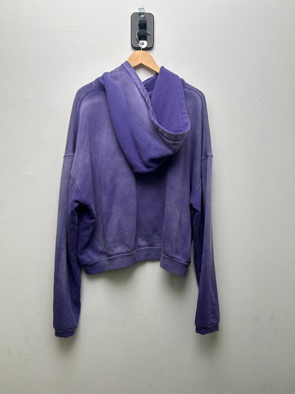 Preowned Gv Gallery Purple Blank Hoodie Sz. Small