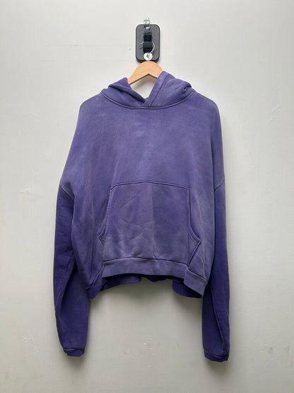 Preowned Gv Gallery Purple Blank Hoodie Sz. Small
