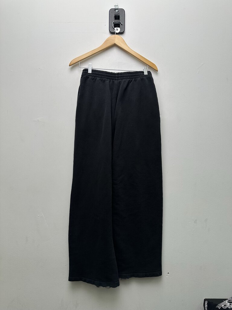 Preowned Balenciaga BB Black Grey Logo Sweats Sz.XS