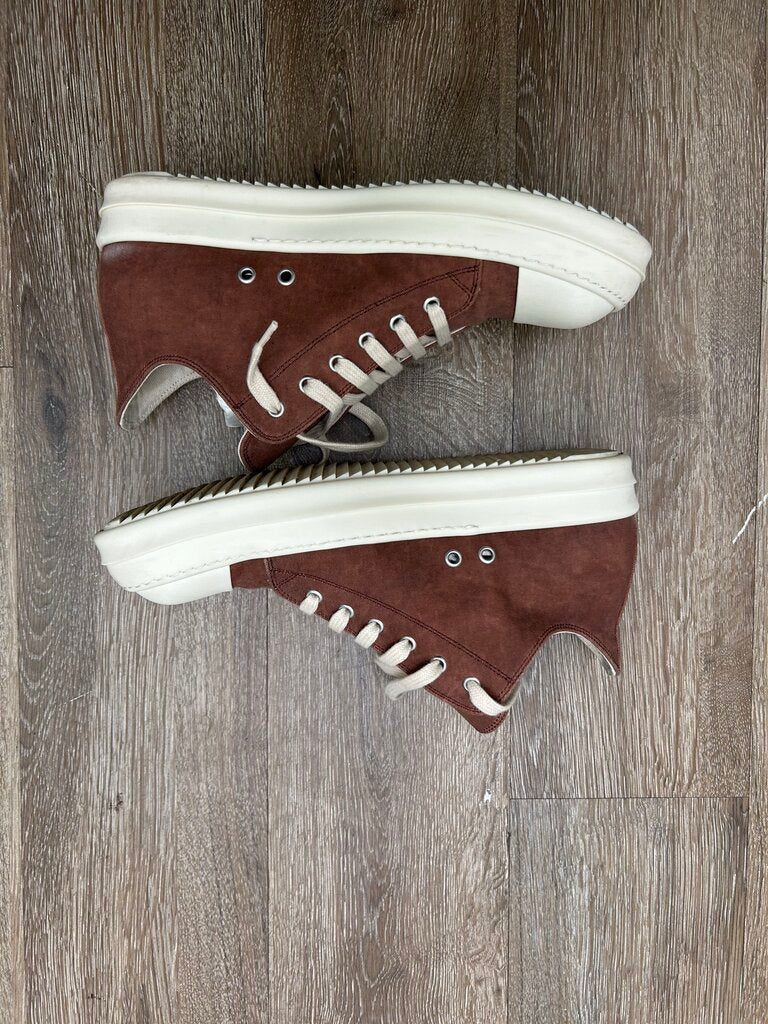 Preowned Rick Owens DRKSHDW Ramone Brown Wax Canvas Sz.42