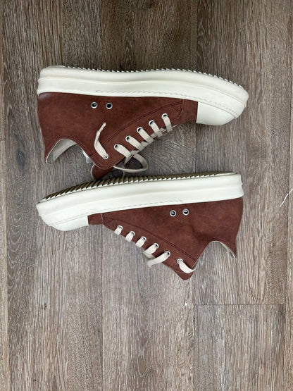 Preowned Rick Owens DRKSHDW Ramone Brown Wax Canvas Sz.42