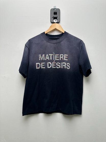 Preowned Matiere De Desires Washed Studded Tee Sz.Small