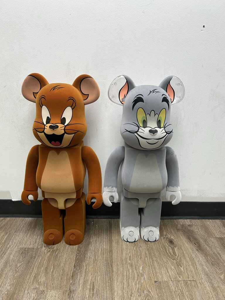 Preowned Tom & Jerry Bearbrick Set