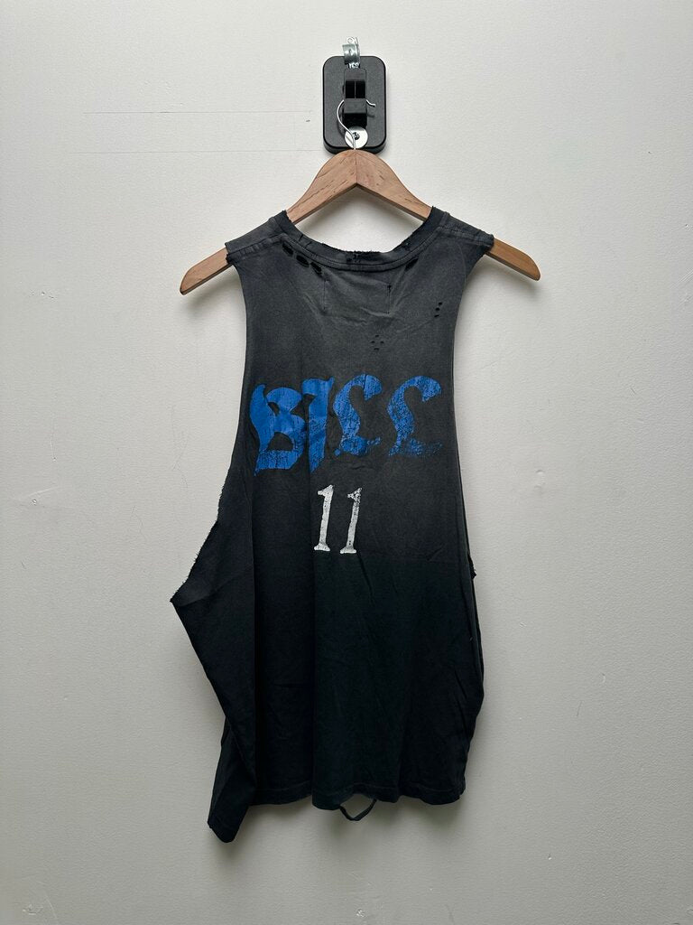 New Paly Thriller Night Grey Cream Distressed Cutoff sz.S