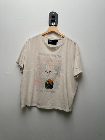 New Paly Anxiety Face Cream Reversible Tee sz.XL