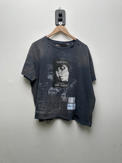 New Paly Maidstone Graffiti Rip Tom Grey Fade Tee sz.S