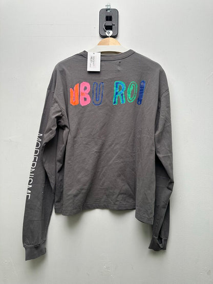 New Paly Theater of Cruelty Orange Blue Logo Grey Longsleeve Sz.XL