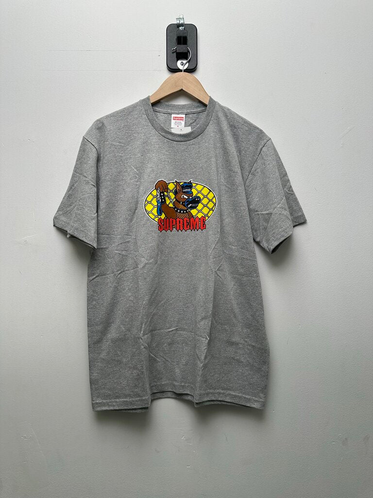 New Supreme Grey Dog Leash Tee Sz.Medium