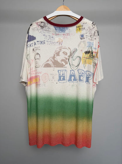 Preowned Paly Honey Moon Stage Ringer Tee size 2XL