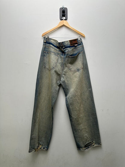 New Gv Gallery R Berry Pink Lightwash Jeans Sz.Large