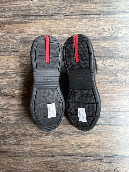 Preowned Prada America Cup Triple Black Sz. 11(no box)