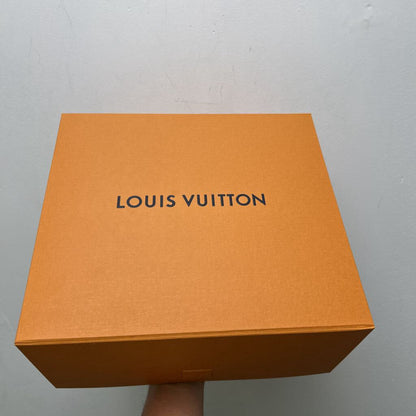 Preowned Louis Vuitton Black Mesh Monogram Leather Strap Hat